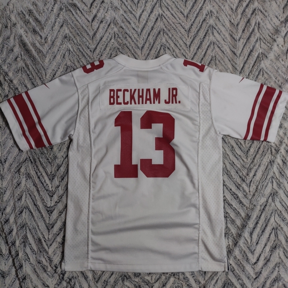 Older NY giants Oden Beckham NFL #13 youth size see photo's